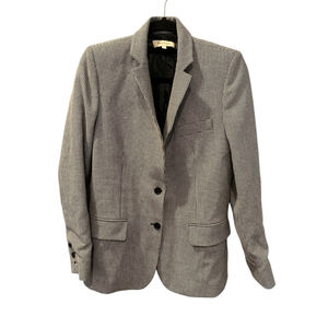 Paul & Joe Wool Houndstooth Size 36 Women's Blazer Suit Lined Business Black